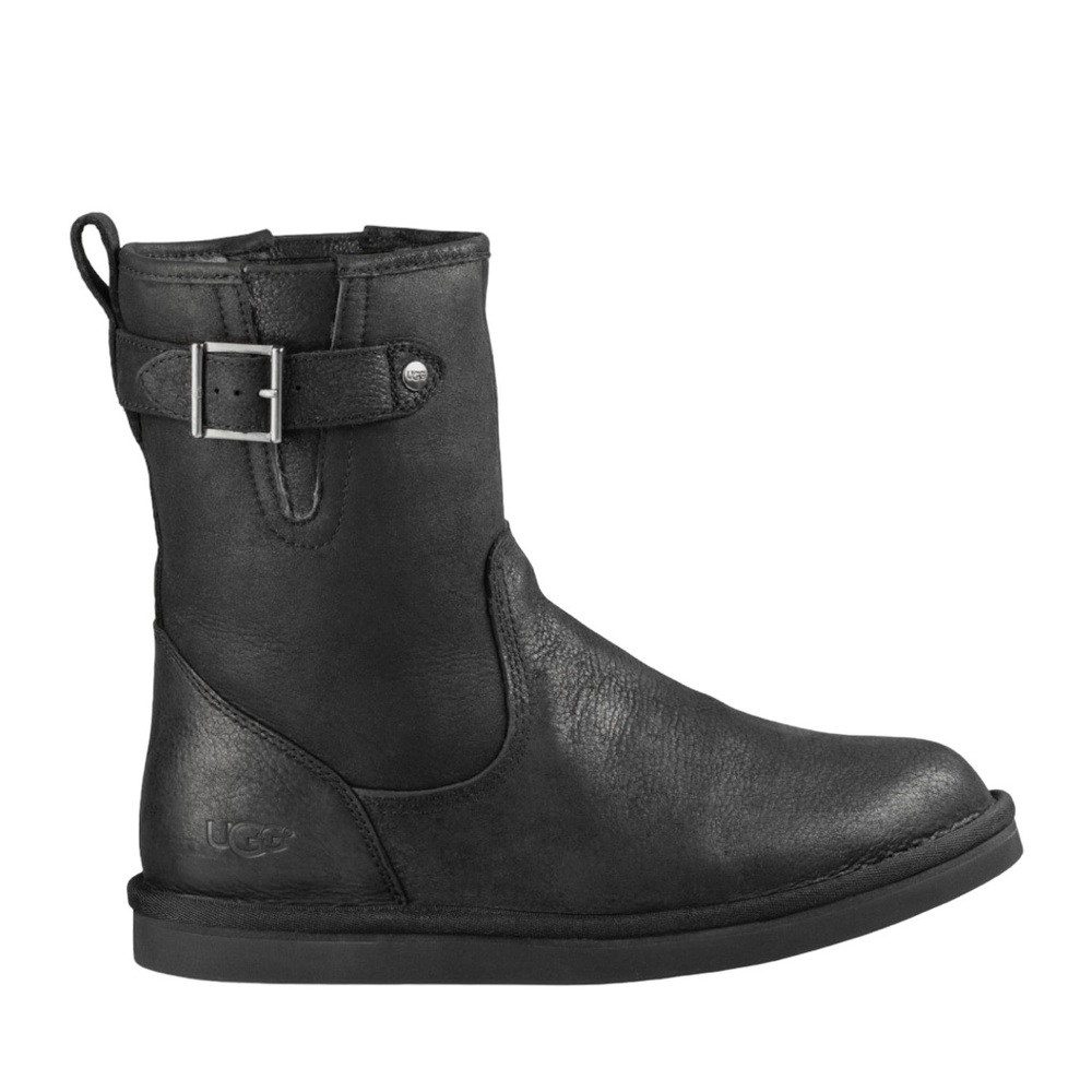 UGG Mens Winter Genuine Lamb Fur Lined Boot Black Size 10